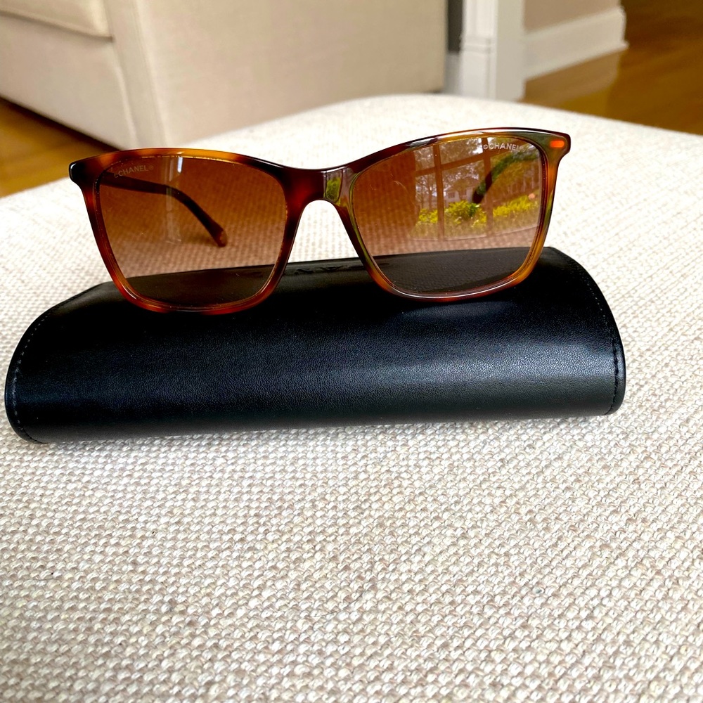 CHANEL Square Sunglasses- Tortoise 2021
